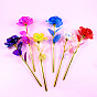 Plastic Rose with Metal Rod Flower Branch, for Wedding Gift Valentine's Day Present