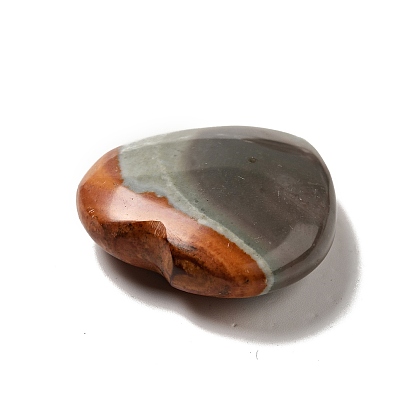 Natural Desert Jasper/Polychrome Jasper Heart Love Stone, Pocket Palm Stone for Reiki Balancing
