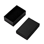Boîtes à bijoux en papier carton, avec une éponge noire, pour bijoux et cadeaux, rectangle