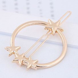 Shiny Star Hair Clip - Fashionable Five-Pointed Star Hair Accessory for Women