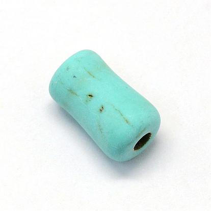 Synthetic Turquoise Gemstone Beads, Column