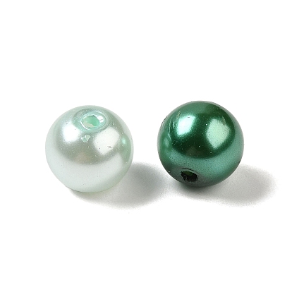 552~600pcs 24 perles de verre de couleurs, ronde
