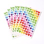 Heart Pattern DIY Cloth Picture Stickers, 15.4x9.3cm, about 6pcs/bag