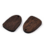 Natural Wenge Wood Pendants, Undyed, Arch Charms