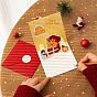 Рождественская тема 1компьютерный бумажный конверт и 1pc 3d набор всплывающих поздравительных открыток, с запечатывающей наклейкой 1pc
