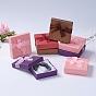Saint Valentin Cadeaux boîtes Forfaits boîtes bracelet en carton, carrée, 90x90x27mm