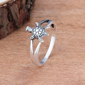 Милое мультяшное кольцо с черепахой - креативно, минималистский, модное кольцо на палец с изображением животного.