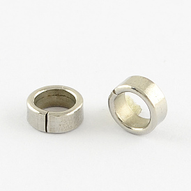 Разъемы быстрого соединения из нержавеющей стали, связывающий кольца, 7x3 мм, отверстие : 5 мм