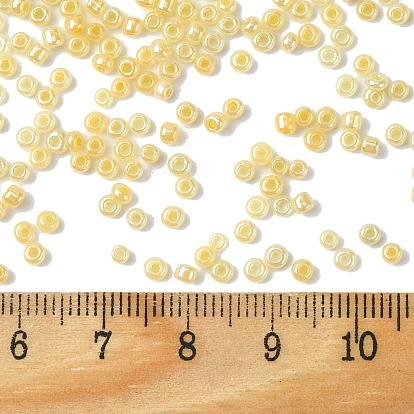 Glass Seed Beads, Ceylon, Round, Round Hole