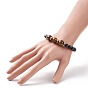 Stretch Bracelets for Women, Gemstone & Natural Wood Beaded Bracelet