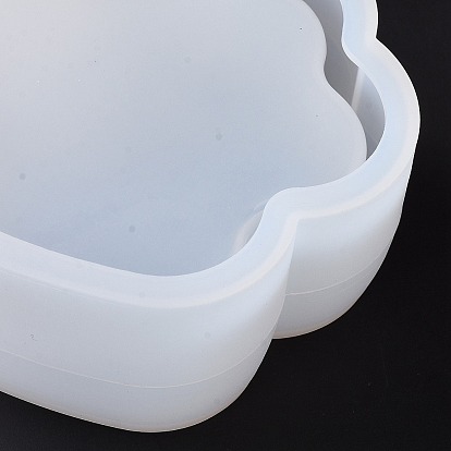 Moldes de silicona para caja de almacenamiento con estampado de pata de gato diy, moldes de resina, para resina uv, fabricación artesanal de resina epoxi