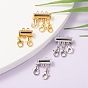 4 Sets 4 Style Alloy Magnetic Slide Lock Clasps, with Lobster Claw Clasps, Cadmium Free & Lead Free, Tube