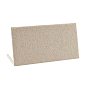 Rectangle Wood Necklace Displays, Covered with Hemp Cloth, 250x80x120mm