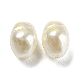 ABS Plastic Imitation Pearl Bead, Oval