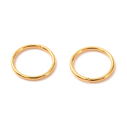 Brass Open Jump Rings, Long-Lasting Plated, Round Ring