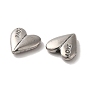 Saint Valentin 304 pendentifs en acier inoxydable, coeur avec l'amour des mots