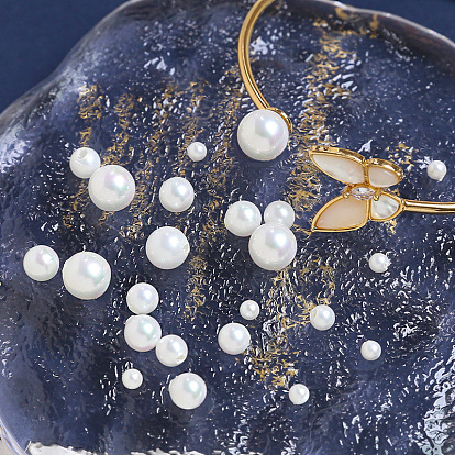 Perles de bijoux faites main bricolage, perles de matériel de boucle d'oreille en perles d'imitation en plastique