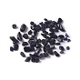 Perles de puce de tourmaline noire naturelle, pas de trous / non percés