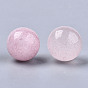 Natural Rose Quartz Beads, Gemstone Sphere, No Hole/Undrilled, Round