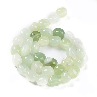 Perles naturelles nouveaux volets de jade, pépites en pierre roulée