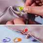 200Pcs 10 Colors Eco-Friendly ABS Plastic Knitting Crochet Locking Stitch Markers Holder