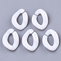 Anneaux de liaison acryliques opaques, connecteurs à liaison rapide, pour la fabrication de chaînes gourmettes de bijoux, torsion
