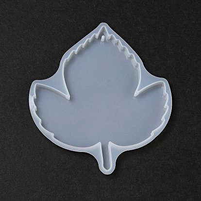 DIY Maple Leaf Hanging Coaster Silicone Molds, Big Pendant Molds, for UV Resin, Epoxy Resin Craft Making