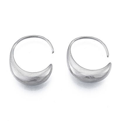 316 овальные серьги-кольца из хирургической нержавеющей стали для мужчин и женщин
