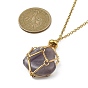 Изготовление ожерелья из латунного мешочка для самородка драгоценного камня