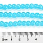 Baking Painted Imitation Jade Glass Round Bead Strands, 6.5mm, Hole: 1.5mm, about 145pcs/strand, 31.8 inch