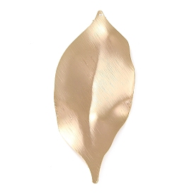 Brass Big Pendants, Leaf Charm