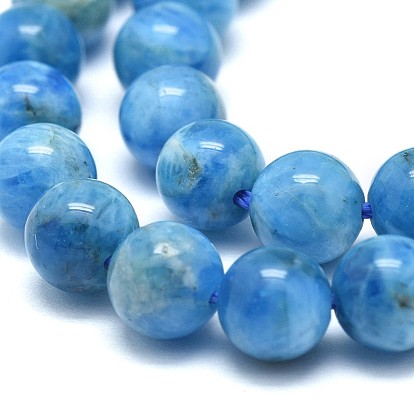 Natural Apatite Beads Strands, Round