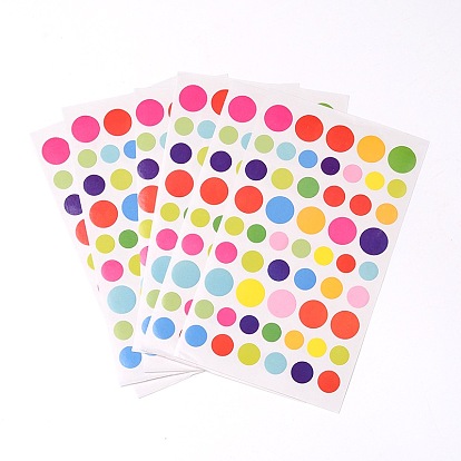 Flat Round DIY Cloth Picture Stickers, 16x9.4cm, about 6pcs/bag