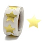 Étiquettes autocollantes en papier en forme d'étoile en feuille métallique, étiquettes de sceau en forme d'étoile en papier inscriptible, fournitures pour enseignants