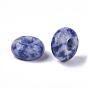 Perles européennes en jaspe bleu naturel, Perles avec un grand trou   , rondelle