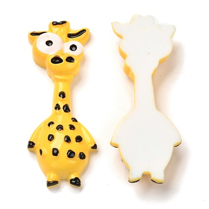 Cabujones decodificados de resina, jirafa