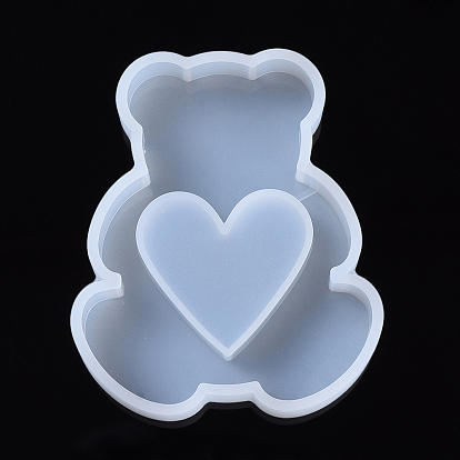 Shaker Molds, Silicone Quicksand Molds,Resin Casting Molds , For UV Resin, Epoxy Resin Jewelry Making, Bear