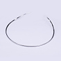 201 Stainless Steel Choker Necklaces, Rigid Necklaces, 5.31 inch x5.6 inch (13.5x14.2cm)