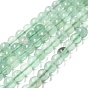Verdes naturales perlas fluorita hebras, rondo