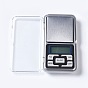 Outil de bijoux, mini balance de poche électronique numérique en acier inoxydable, avec du plastique, valeur: 0.01 g ~ 500 g, rectangle