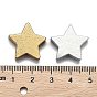 Spray Painted Natural Wood Beads, Star