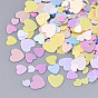 Ornament Accessories, PVC Plastic Paillette/Sequins Beads, No Hole/Undrilled Beads, Heart