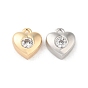 Brass with Glass Charms, Heart Charm