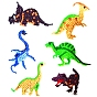 Dinosaur Theme DIY Diamond Painting Stickers Kits, including Stickers, Resin Rhinestone, Diamond Sticky Pen, Tray Plate and Glue Clay