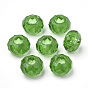 Acrylic Beads, Large Hole Beads, Faceted, Rondelle