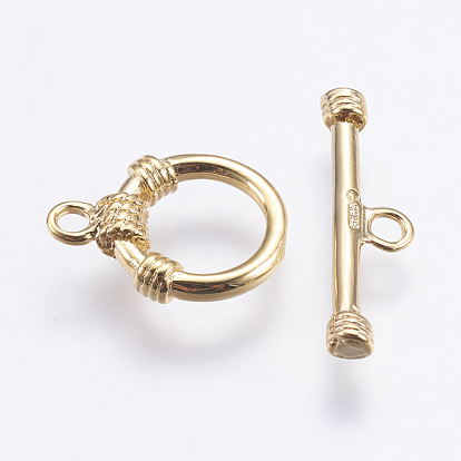 Латуни Переключить застежками, кольцо, долговечный, реальный 18 k позолоченный, без никеля , кольцо