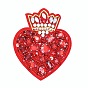 Heart Beading Sequin Rhinestone Costume Accessories, for Valentine's Day