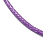 30 piezas 5 colores fabricación de collares de cordón encerado, con cierres de langosta de aleación de zinc, Platino