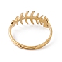 201 Stainless Steel Fishbone Adjustable Ring for Women
