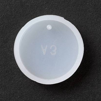 Плоские круглые подвесные силиконовые формы, для уф-смолы, изготовление ювелирных изделий из эпоксидной смолы
